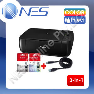 Canon PIXMA MP280/282 3-in-1 Multifunction  Inkjet Color Printer /w PG510/CL511 starter kit ink cartridge inc.