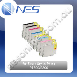 PH Compatible T0540/T0541/T0542/T0543/T0544/T0547/T0548/T0549 Full Colour Ink Set for Epson Stylus Photo R1800/R800 C13T054090/190/290/390/490/790/890/990