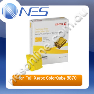 Fuji Xerox Genuine 108R00987 6 Pack YELLOW Ink Sticks for Fuji Xerox CQ8870/CQ8880 17.3K Pages [108R00987]