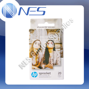 HP Genuine Sticky-Backed ZINK Photo Paper (20x Sheets) for Sprocket snapshots (P/N:1PF35A)