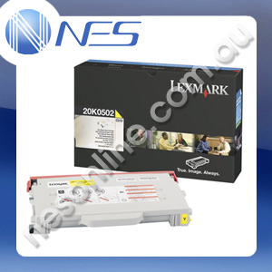 Lexmark Genuine 20K0502 YELLOW Toner Cartridge for Lexmark C510 [20K0502]