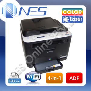SAMSUNG CLX-3185FW 4-in-1 Wireless Color Laser Network Printer+FAX+ADF /w 407 Toner Set Inc.(Starter kit)