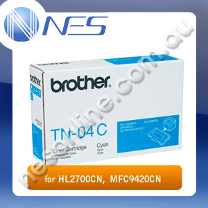 Brother Genuine TN04C CYAN Toner Cartridge for HL2700CN, MFC9420CN Printer (6,600 Pages Yield) TN-04C