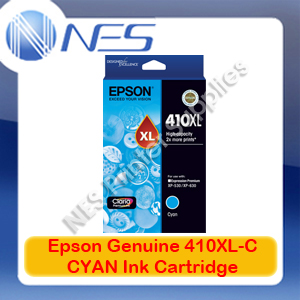Epson Genuine 410XL-C CYAN High Yield Ink Cartridge for Expression Premium XP-530/XP-630 [PN:T340292]