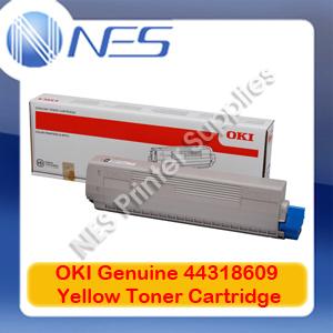 OKI Genuine 44318609 YELLOW Toner Cartridge for C711WT (11.5K Pages)