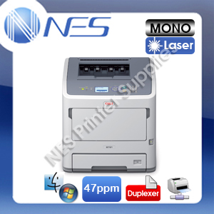 OKI B721dn Mono Laser LED Banner Printer+Duplex 47PPM/256MB/1200dpi+3-Yr Wty P/N:45487002