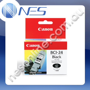 Canon Genuine BCI24BK BLACK Ink Cartridge for Canon I250/I320/I350/I450/I455/I470D/I475D/IP1000/IP1500/IP2000/MP110/MP130/MP360/MP370/MP390/MPC190/MPC200/S200SP/S200SPX/S300/S330 (130 Pages Yield) ***Free Delivery!***