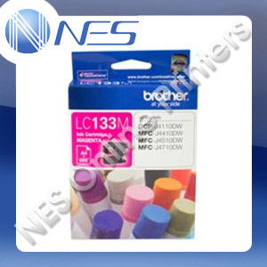 Brother Genuine LC133M MAGENTA Cartridge for DCP152W/172W/552DW/752DW MFC245/470DW [LC133M]