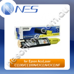 Epson Genuine C13S050187 High Capacity YELLOW Toner Cartridge for Epson AcuLaser C1100/C1100N/CX11N/CX11NF (4K Yield) [C13S050187]