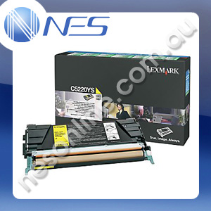 Lexmark Genuine C5220YS YELLOW Standard Yield Return Program Toner Cartridge for Lexmark C522/C524/C532dn/C532n/C534dn [C5220YS]
