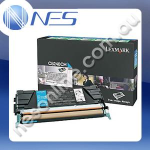 Lexmark Genuine C5240CH CYAN High Yield Return Program Toner Cartridge for Lexmark C524/C532dn/C532n/C534dn [C5240CH]