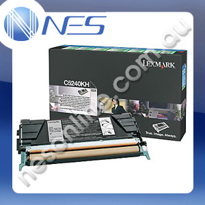 Lexmark Genuine C5240KH BLACK High Yield Return Program Toner Cartridge for Lexmark C524/C534dn [C5240KH]