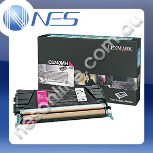 Lexmark Genuine C5240MH MAGENTA High Yield Return Program Toner Cartridge for Lexmark C524/C532dn/C532n/C534dn [C5240MH]