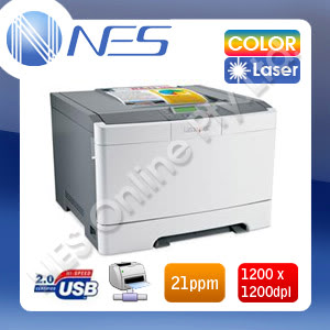 Lexmark C540n Color Laser Network Printer /w 1K Standard Yield Toner Set (starter Kit) C540A1KG (P/N:26A0026)