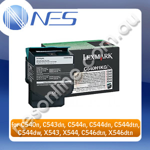 Lexmark Genuine C540A1KG BLACK Toner Cartridge for C54x, X54x C540n/C543dn/C544n/C544dn/C544dtn/C544dw/C546dtn Printer 1,000 Pages Yield