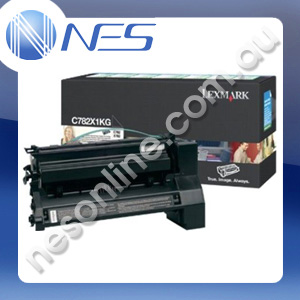Lexmark Genuine C782X1KG BLACK Extra High Yield Return Program Print Cartridge for Lexmark C782DN/782DTN/782N X782E [C782X1KG]