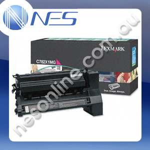 Lexmark Genuine C782X1MG MAGENTA Extra High Yield Return Program Print Cartridge for Lexmark C782DN/782DTN/782N X782E [C782X1MG]
