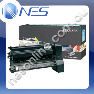 Lexmark Genuine C782X1YG YELLOW Extra High Yield Return Program Print Cartridge for Lexmark C782DN/782DTN/782N X782E [C782X1YG]