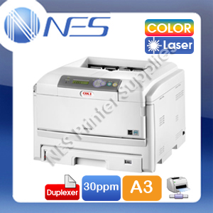 OKI C810DN A3 Color Laser Network Printer 30ppm+Auto Duplex+BONUS:3-Yr Warranty P/N:44072906DN