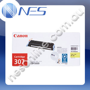 Canon Genuine CART307Y YELLOW Toner Cartridge for LBP5000 LBP5100 (2K Yield) [CART307Y]