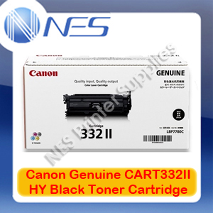 Canon Genuine CART332BKII Black High Yield Toner Cartridge for LASER SHOT LBP7780Cx