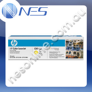 HP Genuine #125A CB542A YELLOW Toner Cartridge for HP LaserJet CM1300 MFP/CM1312 MFP/CM1312nfi MFP/CP1215/CP1515n/CP1518ni (1.4K Yield)