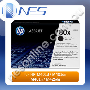 HP Genuine #80X BLACK High Yield Toner Cartridge for M401d/M401dn/M401n/M425dn/M425dw [CF280X] (6.8K Yield) *FREE SHIPPING!*