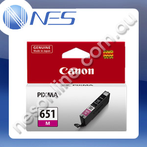 Canon Genuine CLI651M MAGENTA Pigment Ink Cartridge/Tank for IP7260 MG5460 MG6360 [CLI-651M]