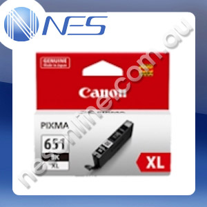 Canon Genuine CLI651XLBK High Yield BLACK Ink Cartridge for IP7260/MG5460/MG6360/MX726/MX926 [CLI-651XLBK]