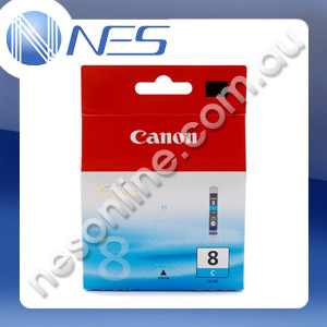 Canon Genuine CLI8C CYAN Ink Cartridge for Canon IP3300/IX4000/IP5200/IP5300/IP6600D/IP6700D/MP500/MP970/MX700/MX850PRO9000 [CLI-8C]