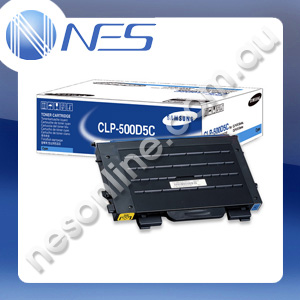 Samsung Genuine CLP500D5C CYAN Toner Cartridge for Samsung CLP500/500N/550/550N [CLP-500D5C]