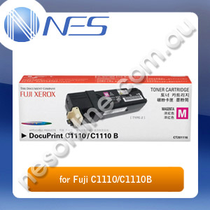 Fuji Xerox Genuine CT201116 MAGENTA Toner Cartridge for C1110/C1110B/C1110N Printer (2,000 Pages Yield) [CT201116]