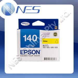 Epson Genuine 140 Extra High Capacity DURABrite Ultra YELLOW Ink Cartridge for Stylus NX635, WorkForce 545/60/625/630/633/645/840/845/7010/7510/7520 (765 Pages Yield) [C13T140492] ***FREE SHIPPING!!!***