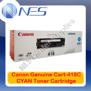 Canon Genuine CART418C CYAN Toner Cartridge for MF8350CDN/MF8380Cdw/MF8580CDN/MF8580CDW/MF729Cx [CART418C] 2.9K