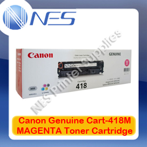 Canon Genuine CART418M MAGENTA Toner Cartridge for MF8350CDN/MF8380Cdw/MF8580CDN/MF8580CDW/MF729Cx [CART418M] 2.9K