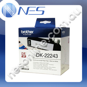 Brother DK22243 Genuine White Continuous Paper Roll 102MMx30.48M for QL-1050/QL-1060N [P/N:DK-22243]