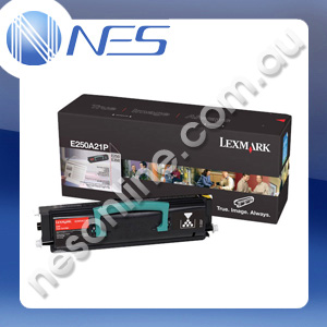 Lexmark Genuine E250A21P BLACK Toner Cartridge for Lexmark E250D/E250DN [E250A21P]