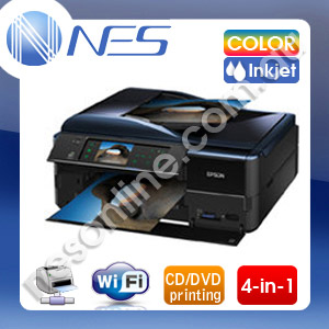 Epson Artisan 837 All-in-One Wireless Inkjet Printer+FAX+Auto Duplexer+CD/DVD Direct Printing [P/N:C11CB20401] *Refurbished Unit*
