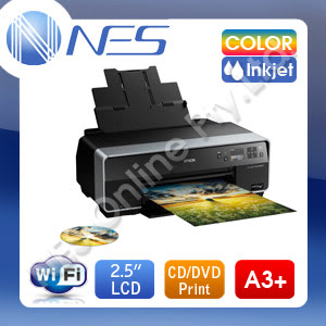 EPSON STYLUS Photo R3000 A3+ 9 Ink System Printer + CD/DVD Direct Printer + Roll Paper Support