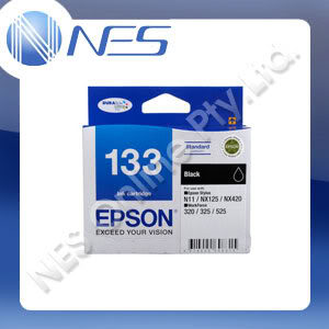 Epson Genuine 133 Standard Capacity DURABrite BLACK Ink Cartridge for Stylus N11/NX125/NX130/NX420/NX430 WorkForce 320/325/435/525 [C13T133192]