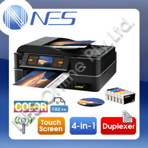 Epson Artisan 835 Print/Copy/Scan/FAX 4-in-1 Wireless Network Printer+ADF /w 82N Ink Set Inc.