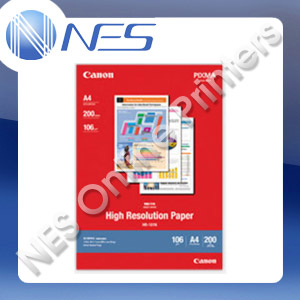 Canon HR101NA4200 High Resolution A4 Inkjet Paper 200 Sheets 106gsm [HR101NA4-200]