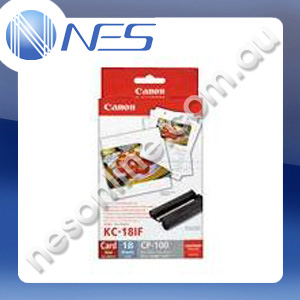 Canon KC18IF Print Cartridge/Paper Kit/Ink Label Pack for Selphy CP100/CP200/CP750/CP760/CP770/CP780/CP790/CP800