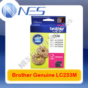 Brother Genuine LC233M MAGENTA Ink Cartridge for DCP-J4120DW/MFC-J4620DW/MFC-J5320DW