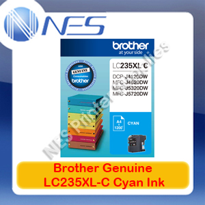 Brother Genuine LC235XL-C Cyan High Yield Ink Cartridge for DCPJ4120DW/MFC-J4620DW/MFC-J5720DW (1.2K)