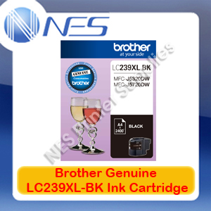 Brother Genuine LC239XL-BK Black High Yield INK for MFC-J5320DW/J5720DW (2.4K)