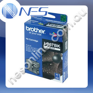 Brother Genuine LC67BK2PK TWIN PACK BLACK Ink Cartridge for DCP185C/DCP385C/395CN/585CW/6690CW/J615W/DCPJ715W/MFC490CW/5490CN/5890CN/6490CW/6890CDW/790CW/795CW/990CW (2x 450 Pages Yield) [LC-67BK2PK]
