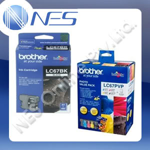 Brother Genuine LC67 Ink Set 4+1x LC67BK for DCP185C/DCP385C/DCP395CN/DCP585CW/DCP6690CW/DCPJ615W/DCPJ715W/MFC490CW/MFC5490CN/MFC5890CN/MFC6490CW/MFC6890CDW/MFC790CW/MFC795CW/MFC990CW ***FREE SHIPPING!***