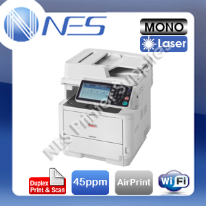 OKI MB562dnw 4in1 Wireless Mono Laser MFP Printer+Duplex+RADF+AirPrint+3yr-Wty
