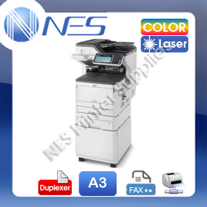 OKI MC853dnct 4in1 A3 Color Laser Network Printer+RADF+535xSheet Tray+Cabinet P/N:45850406dnct